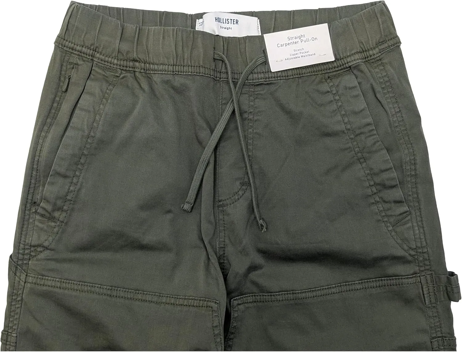 Hollister California Men's Straight Carpenter Pull-On Stetch Pants HOM-56