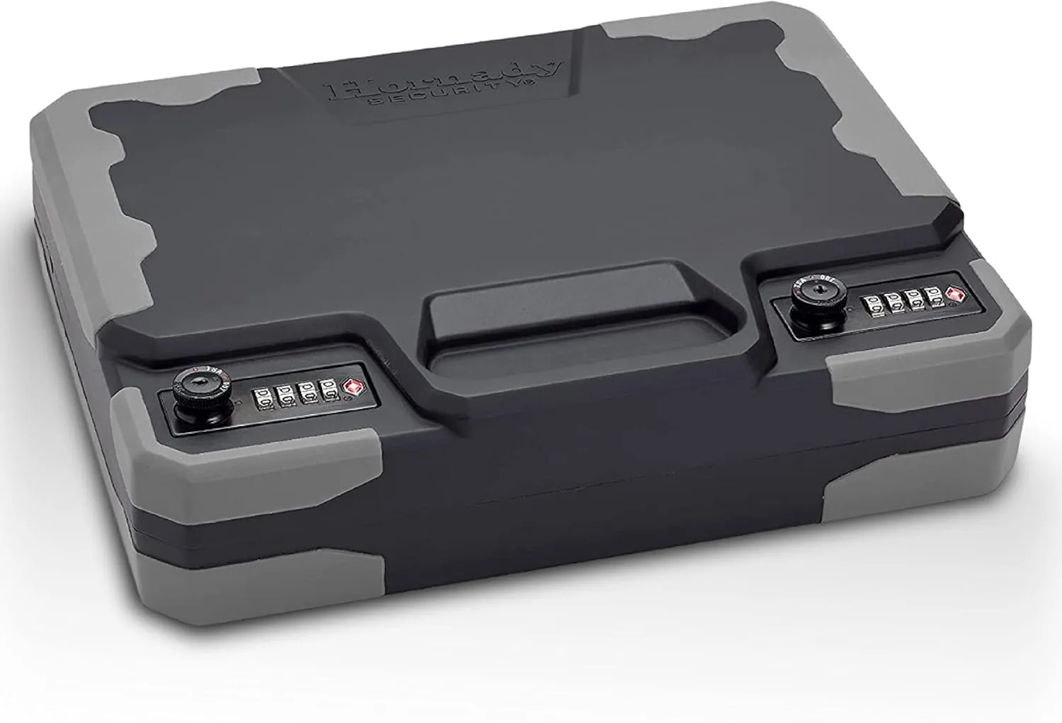 Hornady Treklite Combination Lock Box XXL, 95260 - Travel Safe Lightweight Gun Lock Box with Dual 4-Digit TSA Combination Locks - Protects Firearms, Ammo, & Valuables - 12.2 x 10.1 x 3.3 Inches