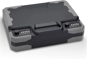 Hornady Treklite Combination Lock Box XXL, 95260 - Travel Safe Lightweight Gun Lock Box with Dual 4-Digit TSA Combination Locks - Protects Firearms, Ammo, & Valuables - 12.2 x 10.1 x 3.3 Inches
