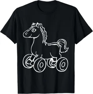 Horse Wheel Toy Daycare Uniform T-Shirt