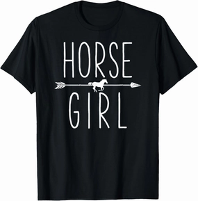 Horse Girl I Love My Horses Equestrian Horseback Riding T-Shirt
