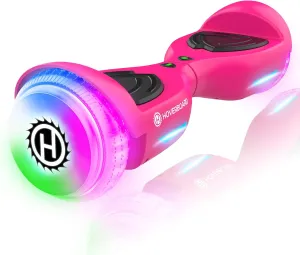 Hoverboard with Music Speaker, 6.5" LED Wheels Lights Self Balancing Scooter, Max 5/6 Miles Range & 6.2mph Powered by Dual 200W/250W Motor, UL2272 Certified, Hover Board Present for Kids