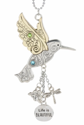 Hummingbird Car Charm