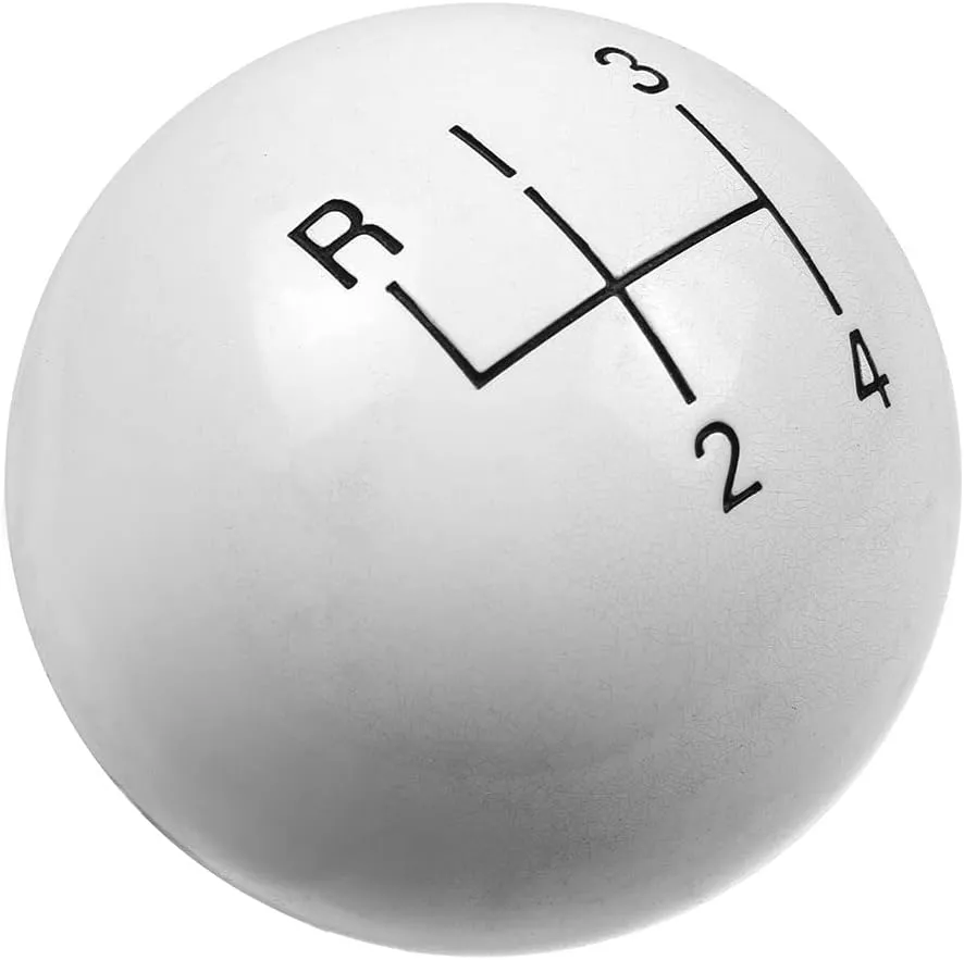 Hurst 1630003 White 4-Speed Classic Shifter Knob