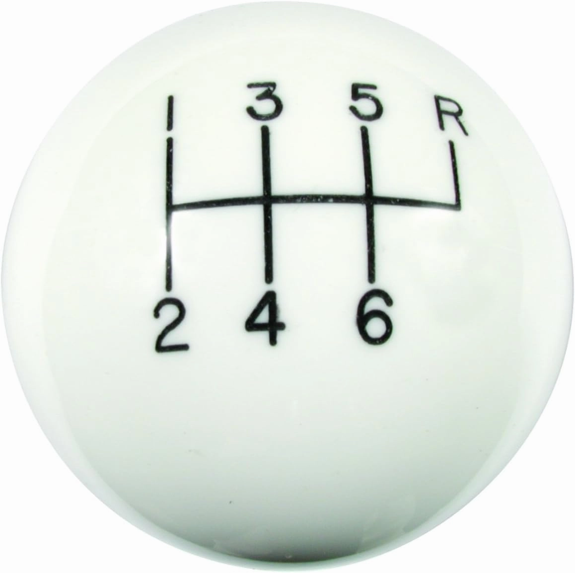 Hurst 1630016 White 6-Speed Classic Shifter Knob