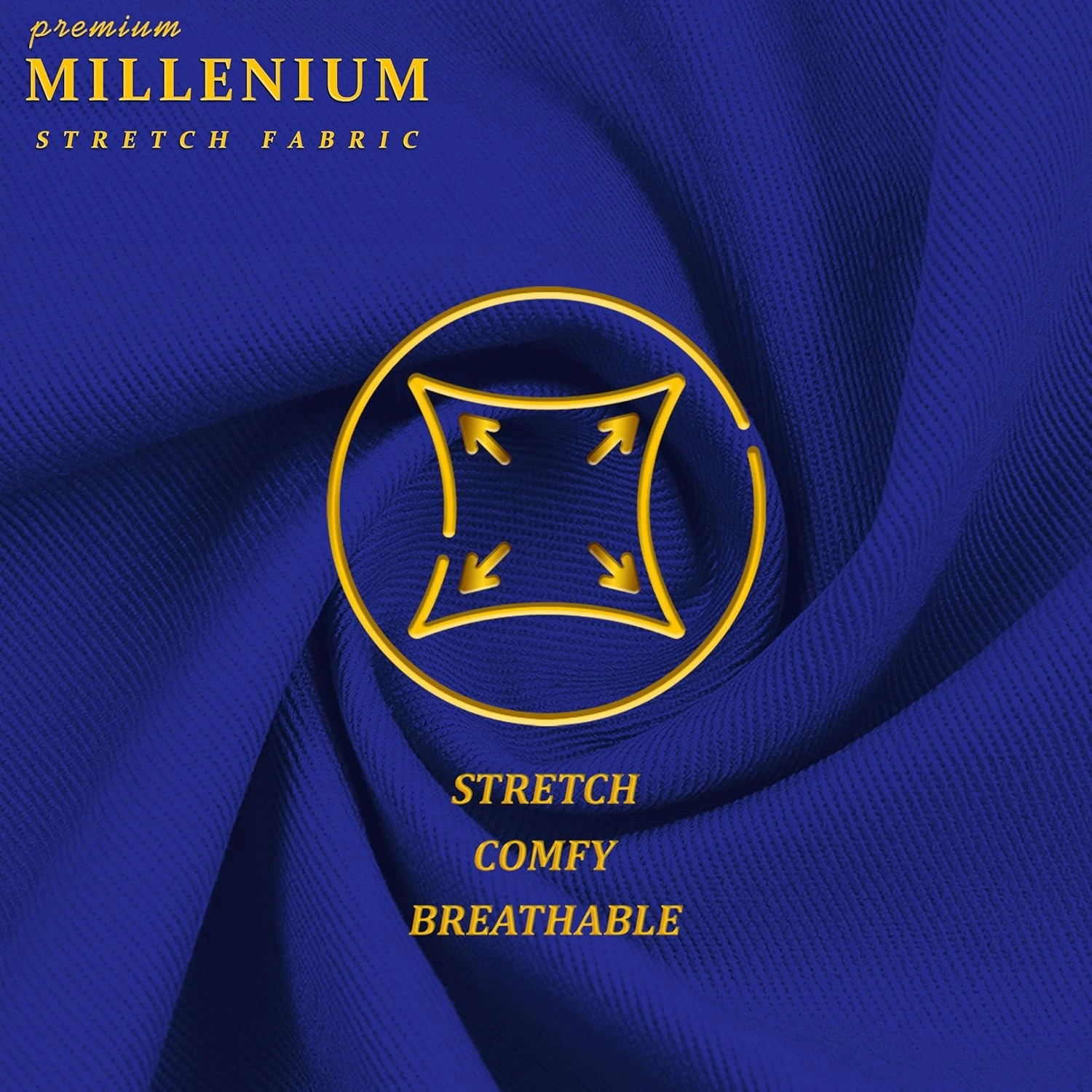 Hybrid & Company Super Comfy Stretch with Full Elastic Waist Pull On Millennium Twill Pant