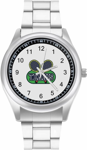 I Love Tennis Casual Wrist Watches for Men Classic Business Dress Watch Big Face for Work Gym