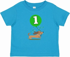 inktastic 1st Birthday Puppy 1 Year Old Boy Baby T-Shirt