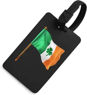 Ireland Irish Shamrock Flag Funny Luggage Tag Name ID Identify Suitcase Tags for Travel Bag Baggage Easy Identification