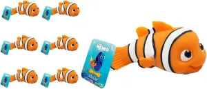 JA-RU Disney Squish and Pull Stretchy Toys (6 Pack). Nemo Figures, Stress Reliever, Calming Fidget, Kids' Birthday Gifts