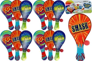 JA-RU Wooden Paddle Ball with String (12 Paddle Toy) Vintage Retro Return Ball for Kids, Boys & Girls. Old Fashioned Toys. Indoor & Outdoor Games. Bulk Party Favors Birthday Bag Stuffers. 751-12p