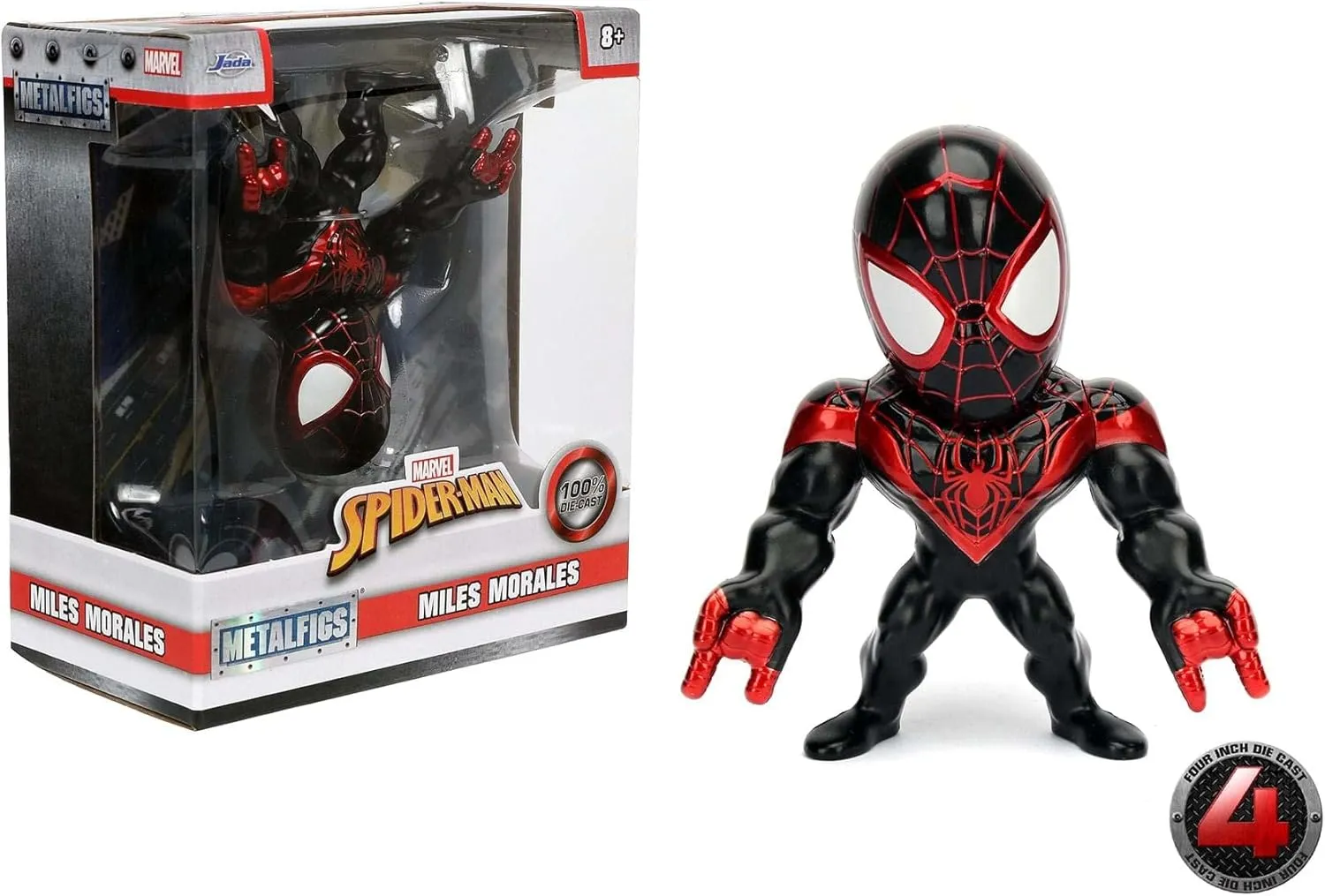 Jada Toys Metals Marvel 4" Classic Figure - Morales (M252) Toy Figure