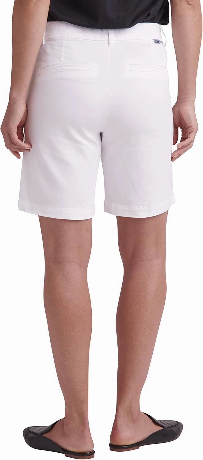 JAG Jeans Women's Maddie Mid Rise 8" Pull-on Short