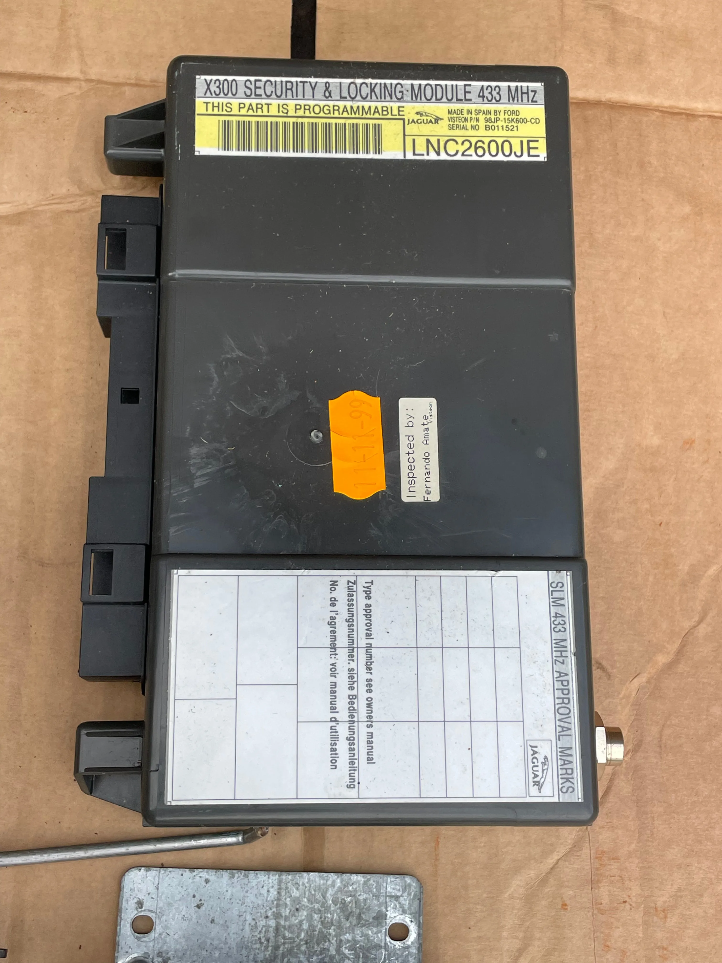 Jaguar X308 XJ8 3.2 Security system set up Engine ECU module key lock set, Transponder, Reader exciter, BCM