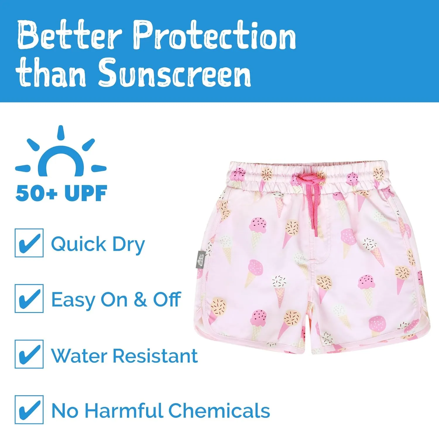 JAN & JUL UV Swim Shorts and Long Sleeve UV Shirt for Toddlers
