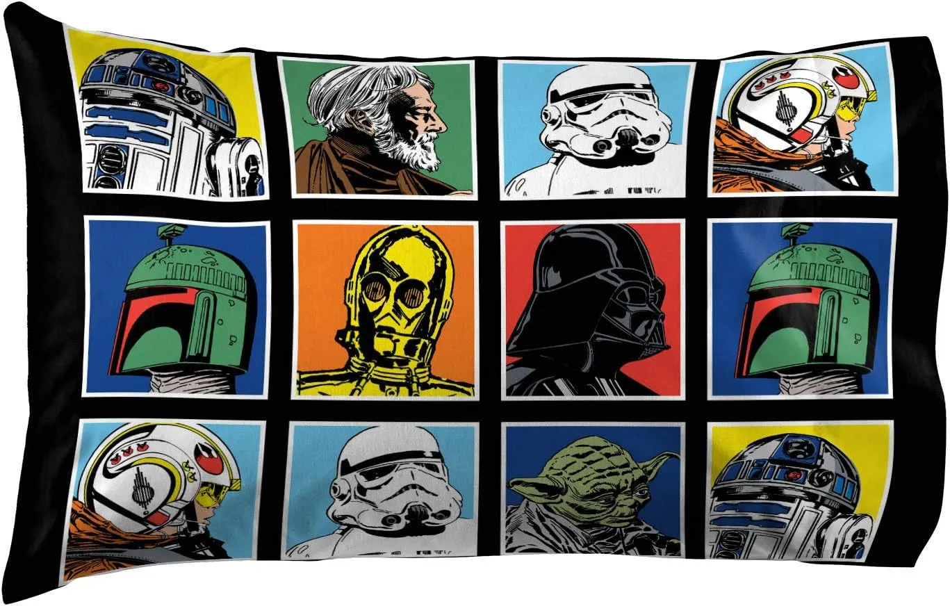 Jay Franco - JF27246EPCD Star Wars Classic Grid 4 Piece Full Sheet Set