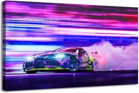 Jdm Poster,Sport Car Poster,Supra Canvas Wall Art For Living Room Decor Aesthetic Vintage Posters & Prints Teen Cool Guys Bedroom Above Bed Decor, Unframed 12'x18'