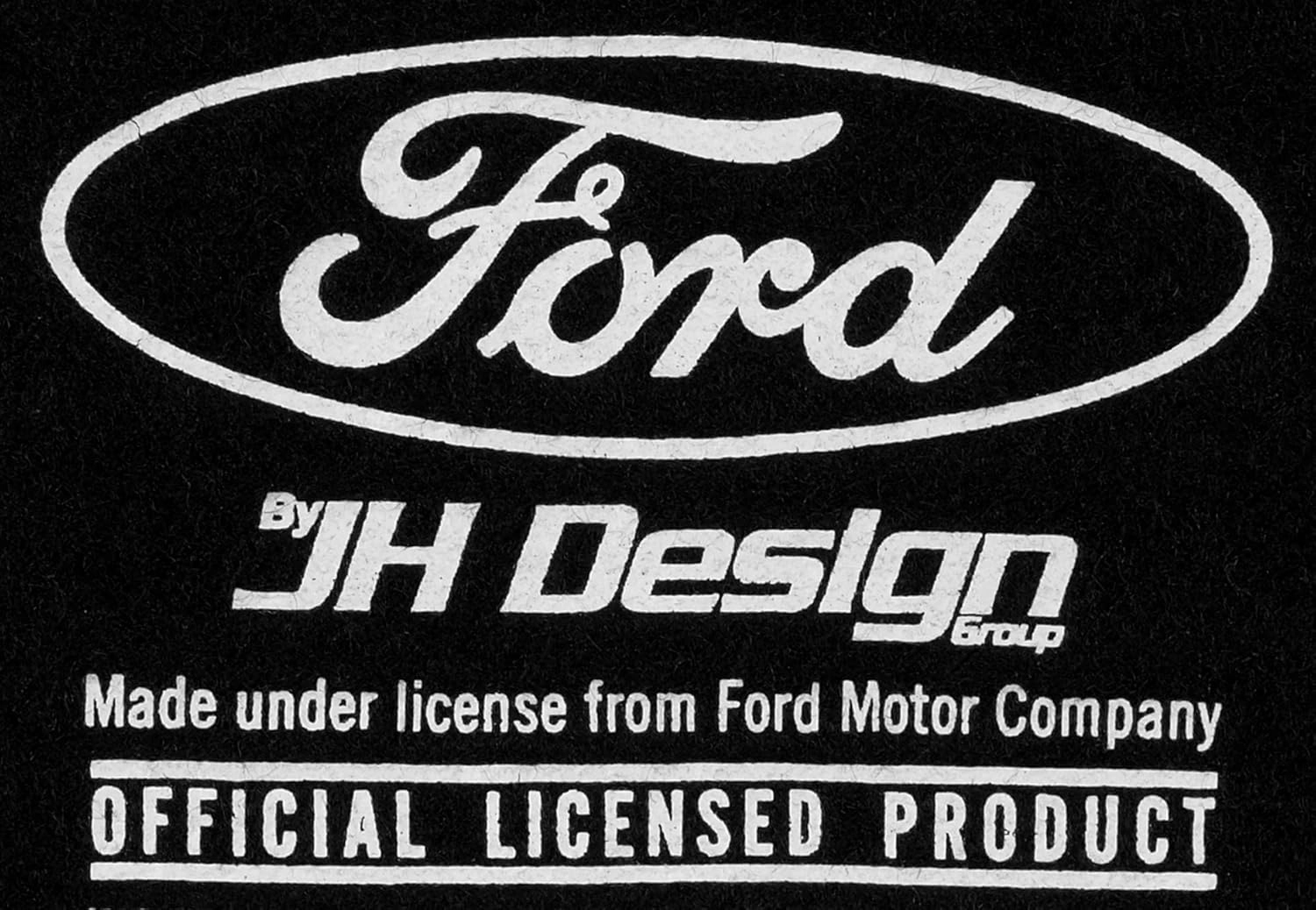 JH DESIGN GROUP Men’s Ford Mustang Classic Black Pullover Hoodie Sweatshirt
