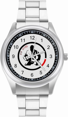 Jiu Jitsu Casual Wrist Watches for Men Classic Business Dress Watch Big Face for Work Gym
