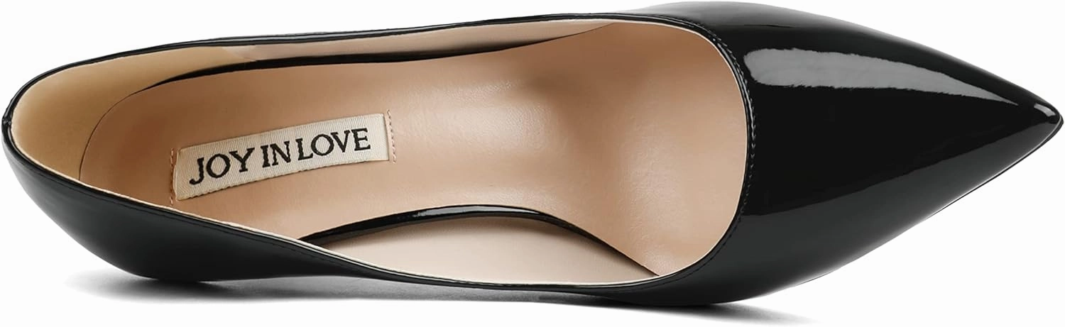 JOY IN LOVE Women's Shoes Low Heels Pointy Toe Kitten Heel Daily Pumps
