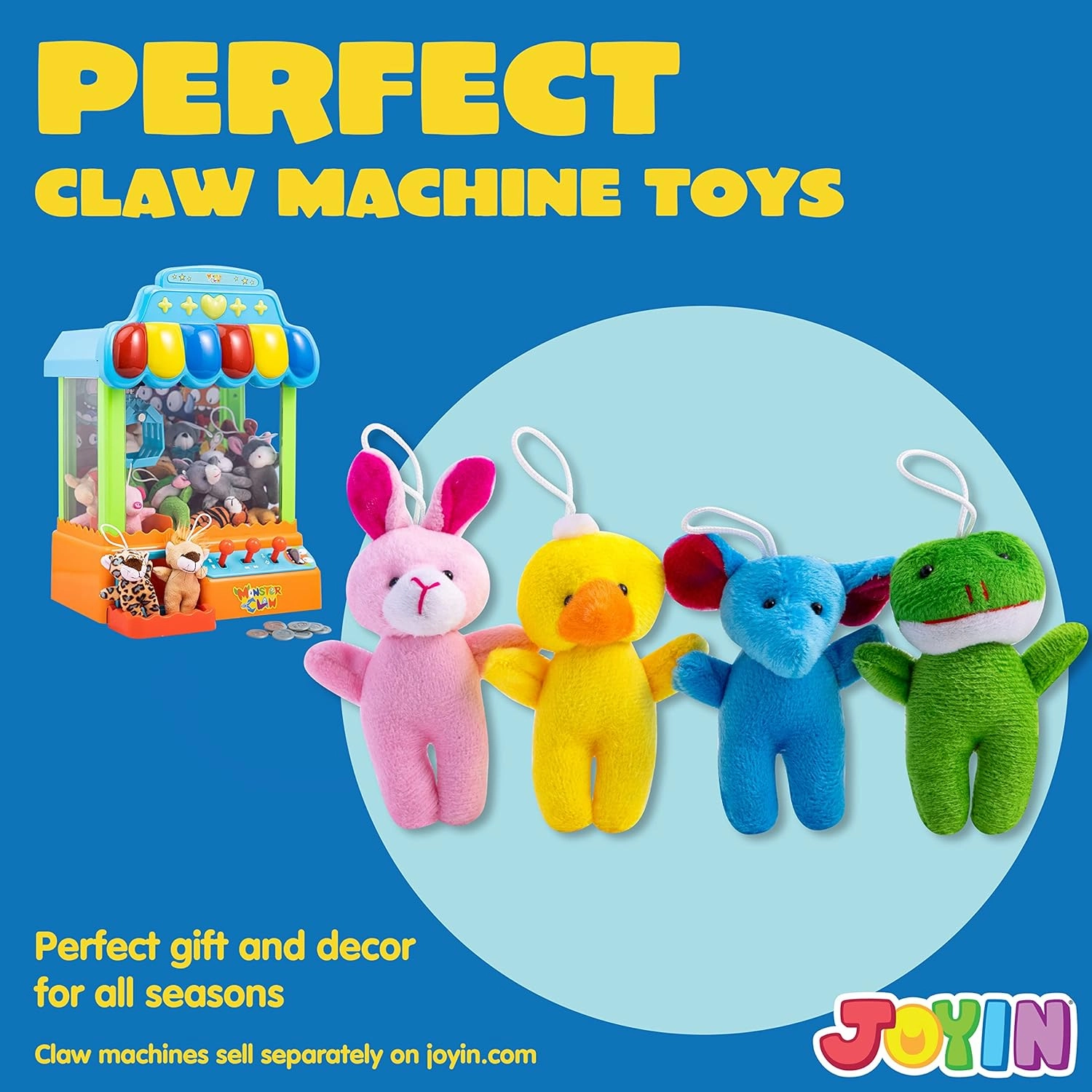JOYIN 24 Pcs Mini Animal Plush Toys, 3” Stuffed Animal Bulk for Kids Birthday Party Favors, Presents, Pinata Fillers, Goodie Bag Fillers, School Prizes, Valentine's Day Party Supplies