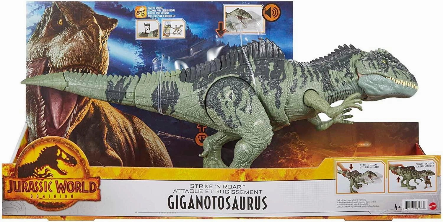 Jurassic World Strike N' Roar Giganotosaurus Dinosaur Figure 35.5cm