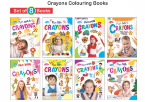 Kamal Crayons Colouring Books For Kids | Smart Books For Smart Kids | Paperback, Kamal Book Depot | Set of 8 Books