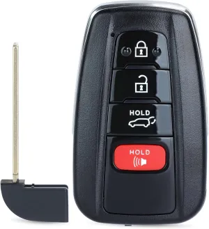 Key Fob Smart Transmitter Keyless Entry Remote Replacement for Toyota RAV4 2019 2020 2021 231451-0351 G Board HYQ14FBC 8990H-0R030 4 Buttons