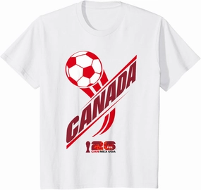 Kids FIFA WORLD CUP26 Canada Host Country Ball T-Shirt