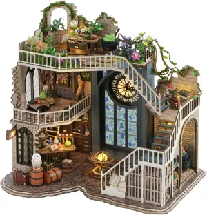 Kisoy Romantic and Cute Dolls' Rooms Miniature DIY House Kit Creative Room Perfect DIY Gift for Friends,Lovers and Families (William' s Magic House)