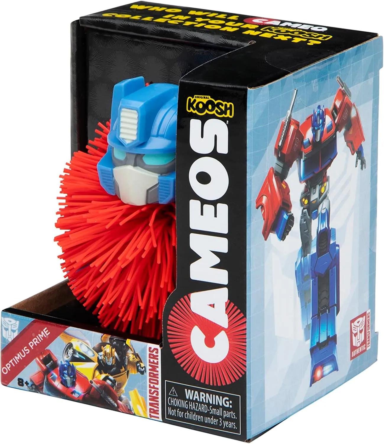 Koosh Cameos - Optimus Prime - Transformers - Tactile Fidget Ball Fan Gift Toy Collectible for Adults and for Kids, for Ages 8 Plus