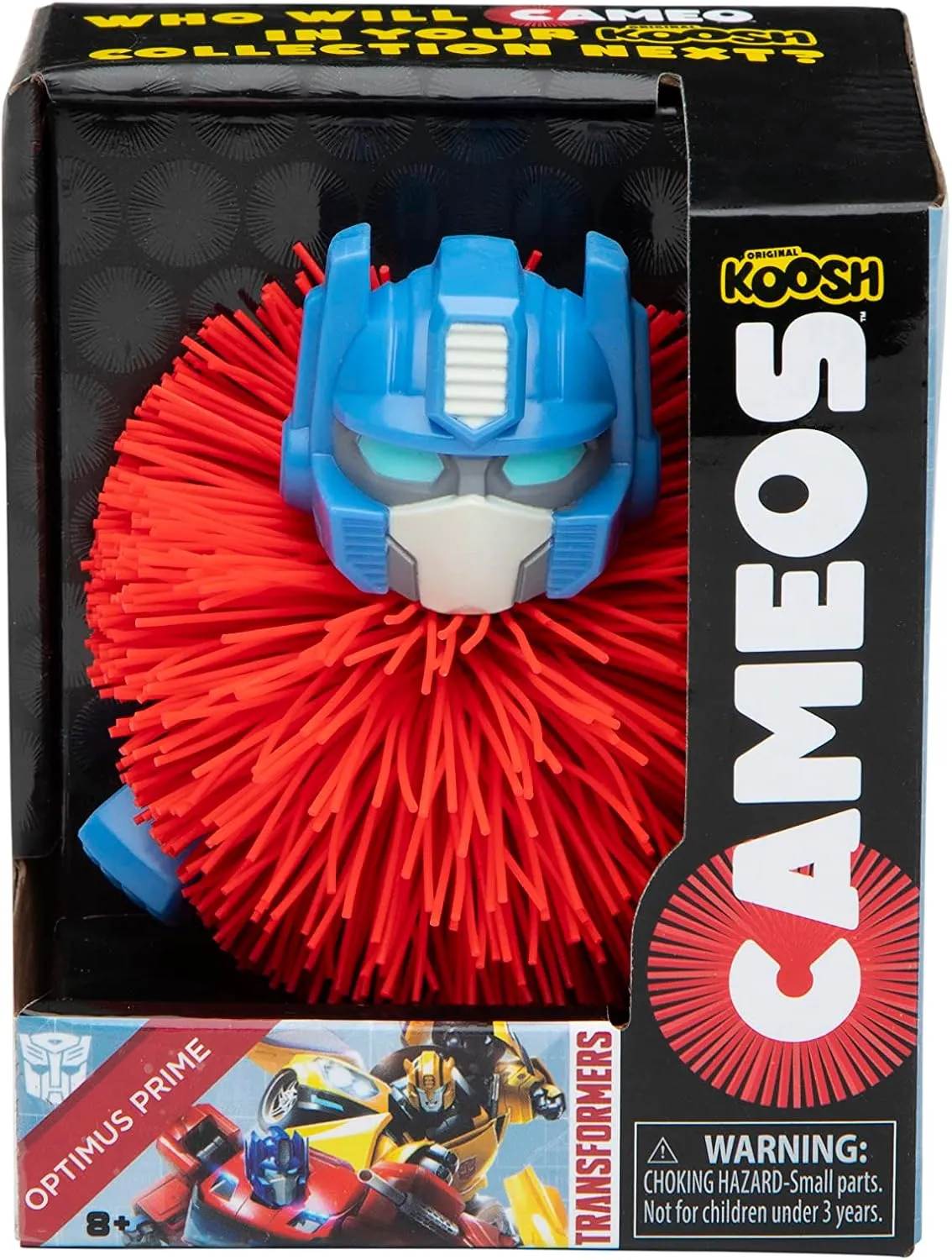 Koosh Cameos - Optimus Prime - Transformers - Tactile Fidget Ball Fan Gift Toy Collectible for Adults and for Kids, for Ages 8 Plus