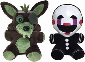 Ktveih Phantom Foxy and Puppet Plush Toy Set Stuffed Animal Doll Fan Made plushies for Boy Girl Plush Gift 2pcs