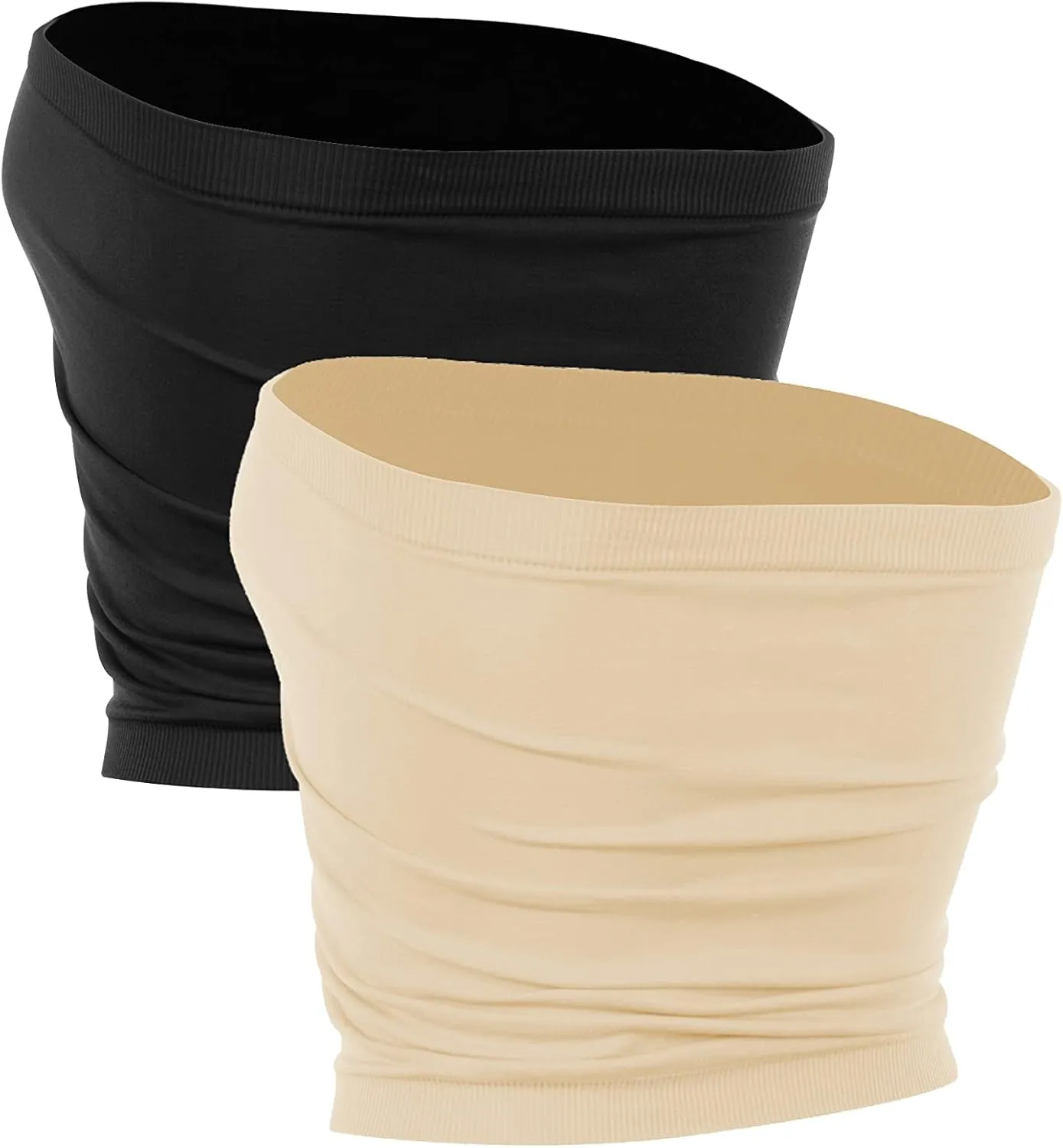 Kurve Medium Length Bandeau Bra Top - UV Protective Fabric UPF 50  (Made with Love in The USA)
