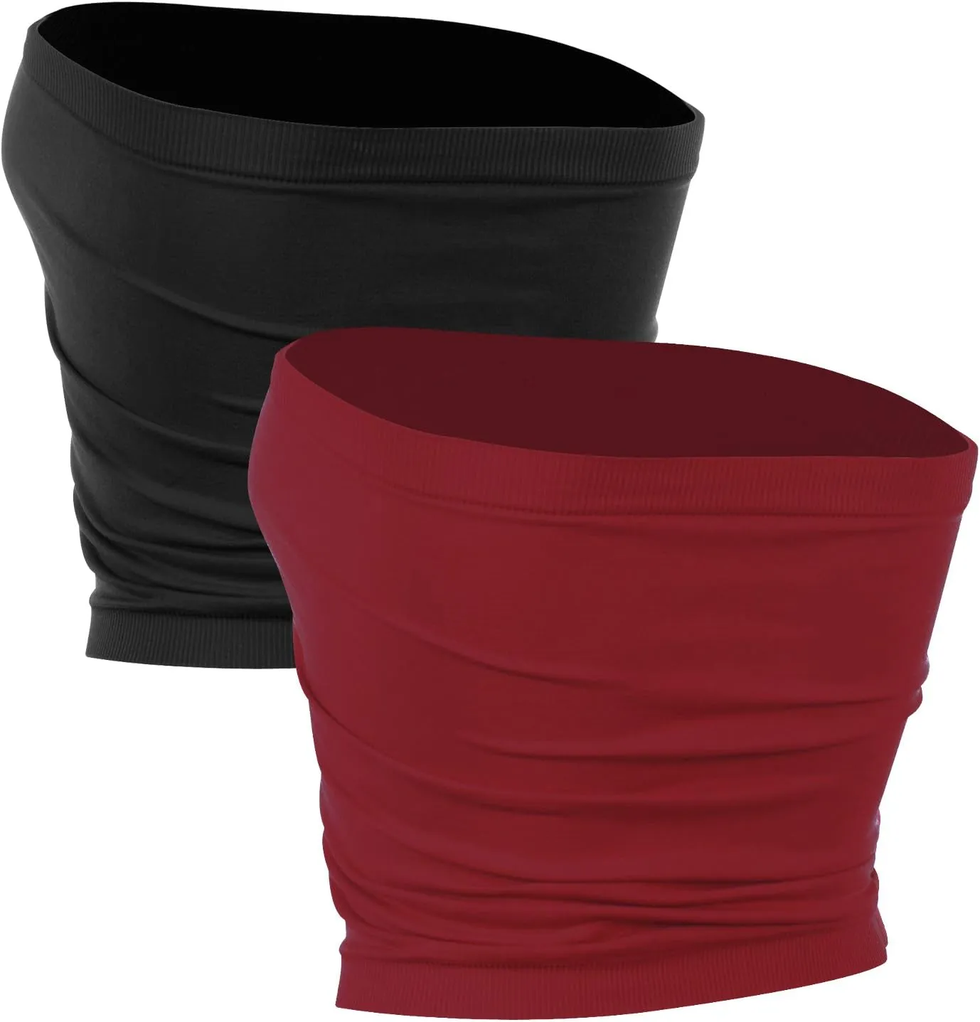 Kurve Medium Length Bandeau Bra Top - UV Protective Fabric UPF 50  (Made with Love in The USA)