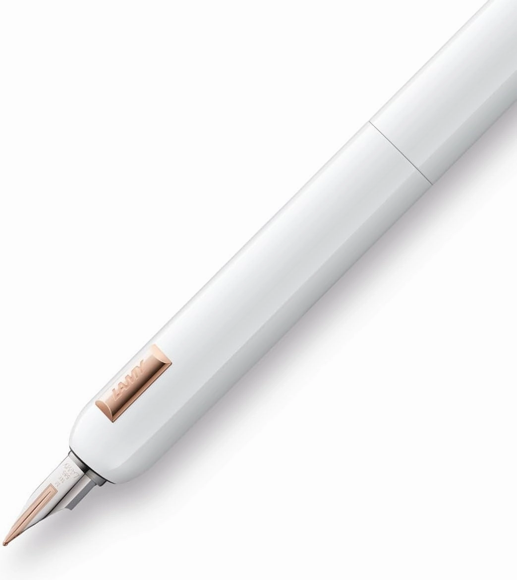 LAMY L81WH-F Fountain Pen, F, Fine Point, Dialog CC, White, Dual Use Type, Genuine Import
