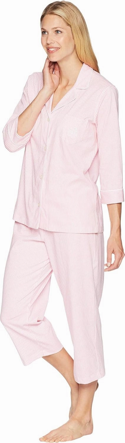 Lauren Ralph Lauren Essentials Bingham Knits Capri PJ Set