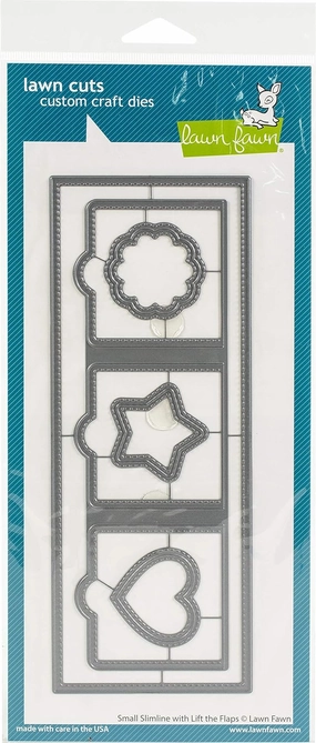 Lawn Fawn Lawn Cut Dies SM Slim FL, Small Slimline W/Lift The Flaps