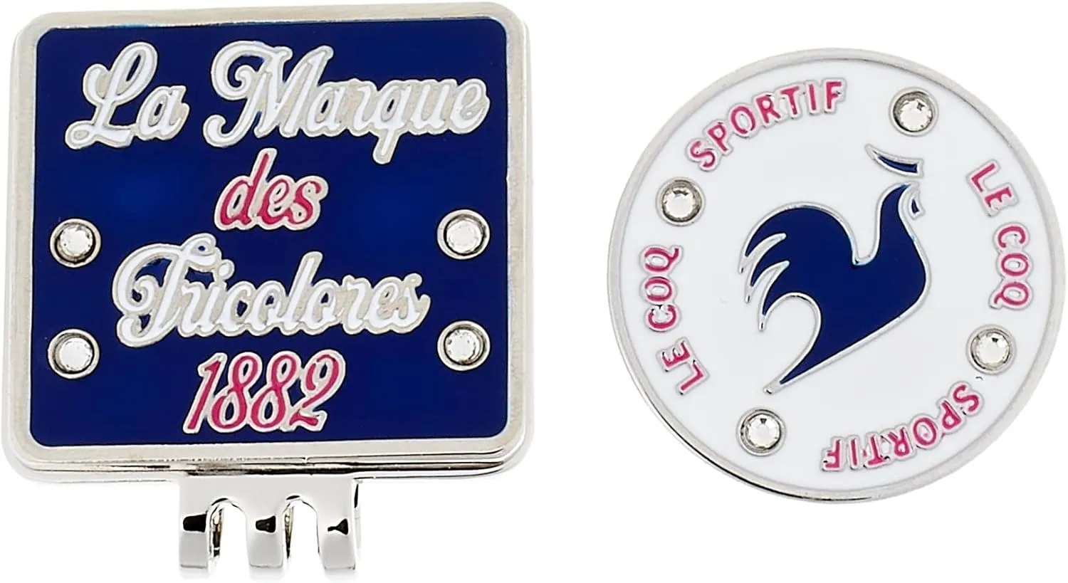Le Coq Sportif QQCVJX50 Women's Marker Clip, Cute, Golf BL00 (Blue)