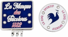 Le Coq Sportif QQCVJX50 Women's Marker Clip, Cute, Golf BL00 (Blue)
