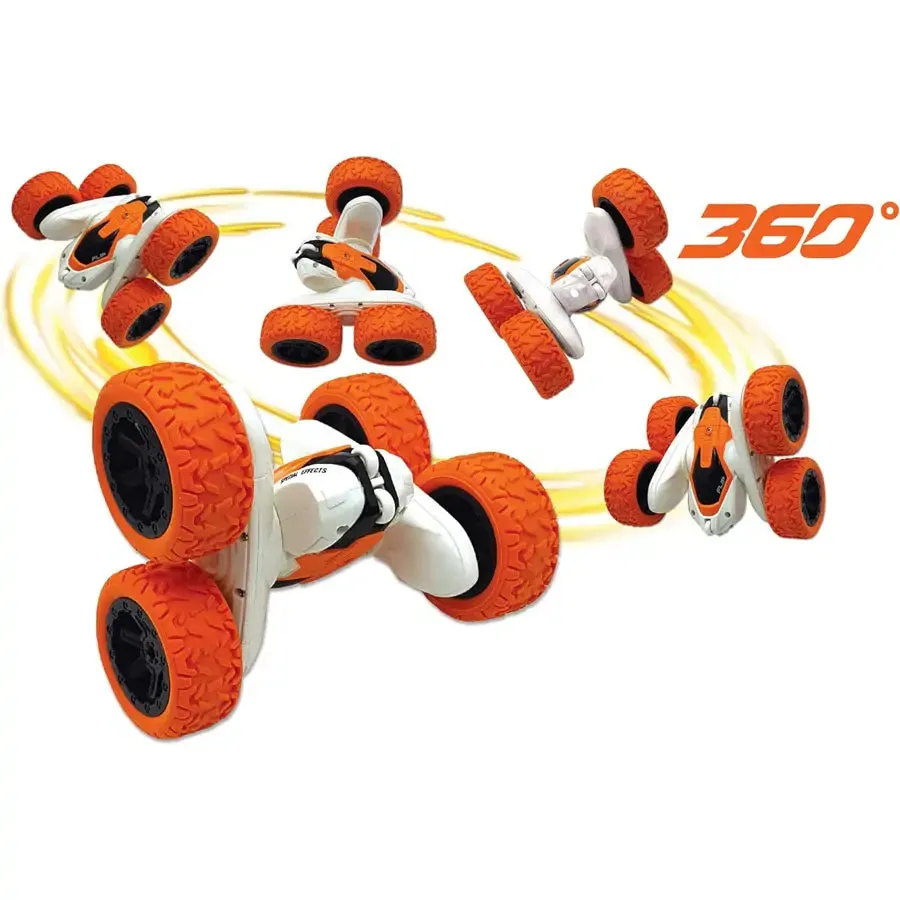 Lexibook - RC Crosslander Programmable Stunt Car With Lights/Wrist Control