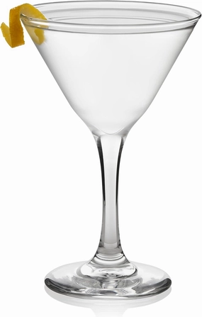 Libbey Martini Glasses Set of 12, Modern and Clear Stemmed Cocktail Glasses, Dishwasher Safe Martini Glass Set for Classic Martinis, Cosmopolitans