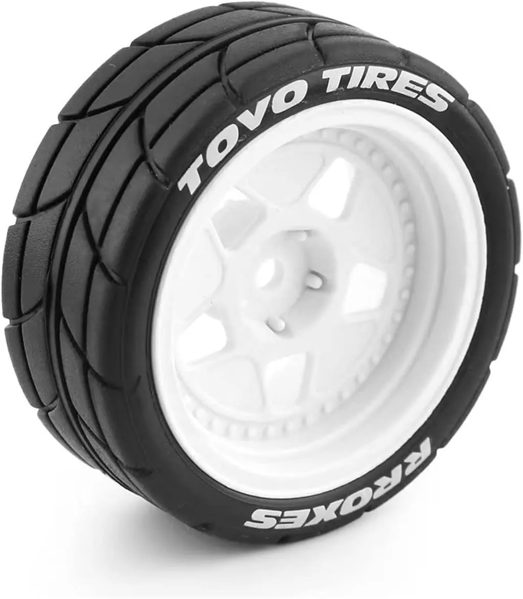 LICHIFIT 4pcs/1set Classic Drift Tire RC Tires for HPI Ken Block 1/10 RV Rally for Ford Mustang Classic 1965 RC Car Modification Part