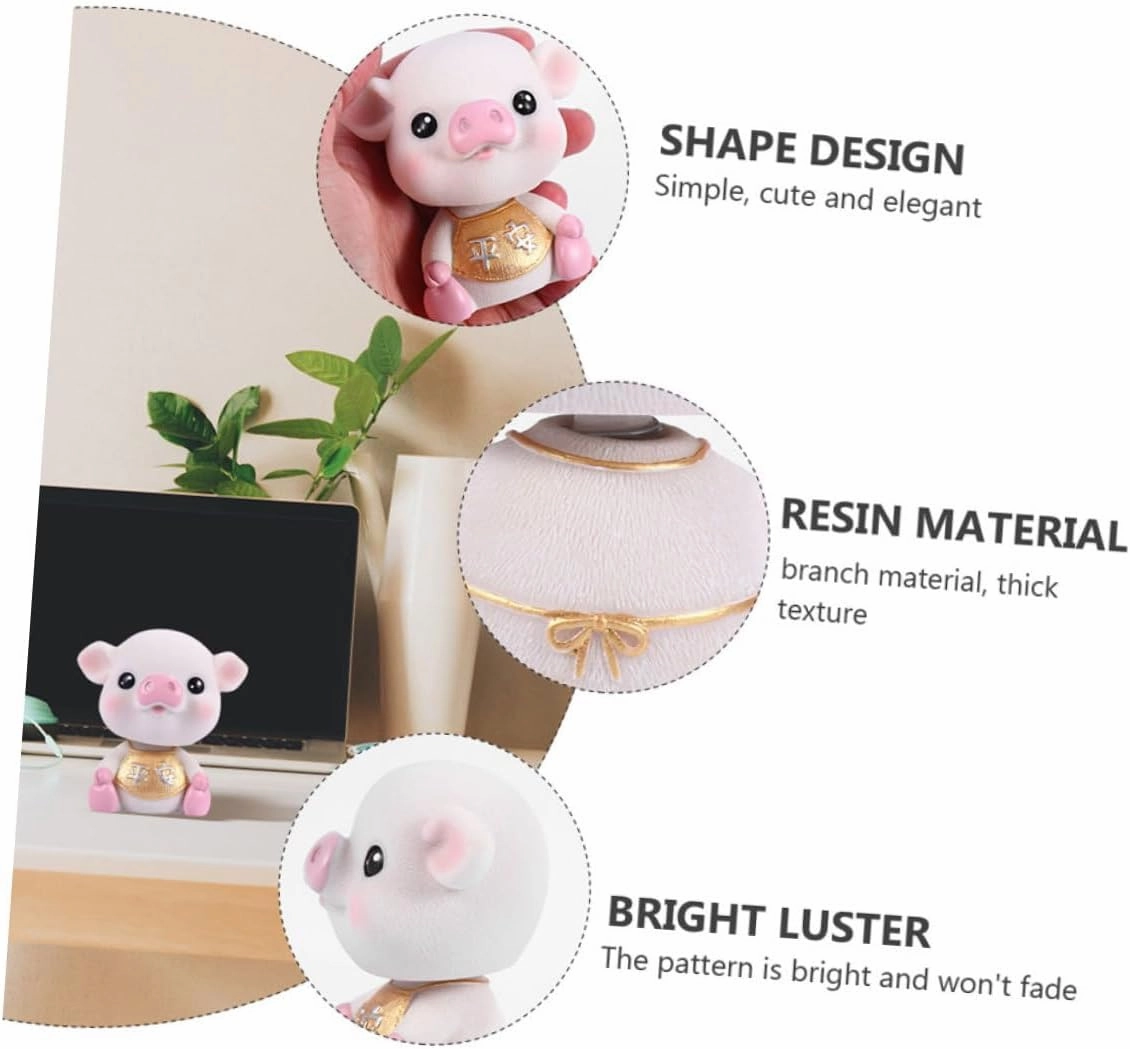 LIFKOME Cute Car Bobblehead Shaking Dashboard Decor Car Ornament for Vehicle Interior