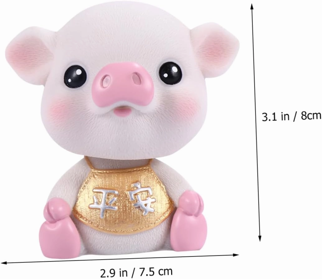 LIFKOME Cute Car Bobblehead Shaking Dashboard Decor Car Ornament for Vehicle Interior