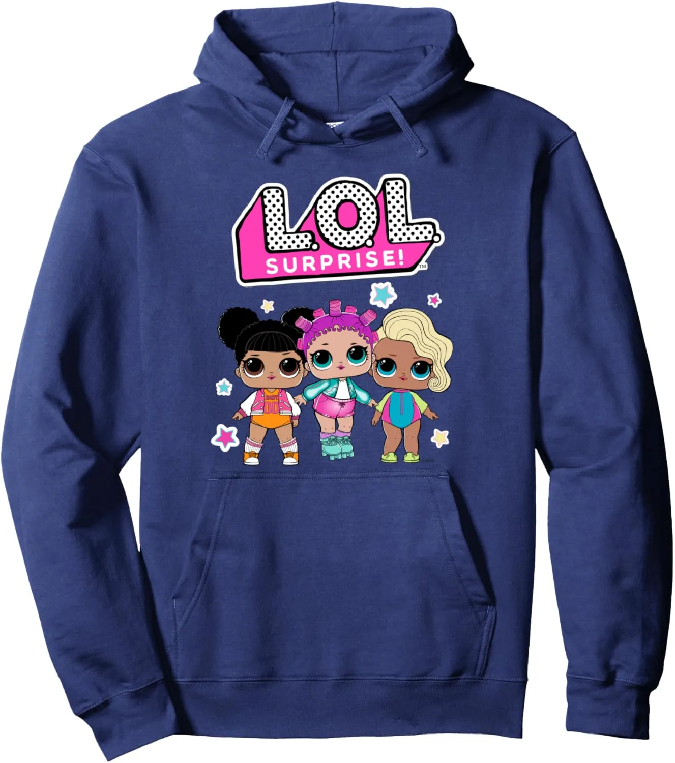 L.O.L. Surprise! Stars Roller Sk8er Hoops MVP Surfer Babe Pullover Hoodie