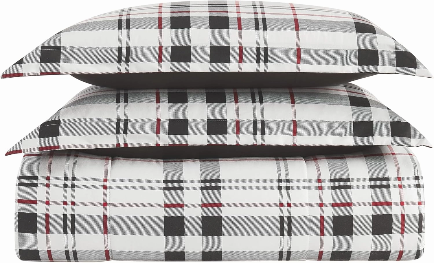 London Fog Charlotte Plaid Comforter Set Multiple Polyester 3-Piece Full/Queen Comforter Set, Plaid Themed, for Men and Women, Oeko-TEX Certified Confidence