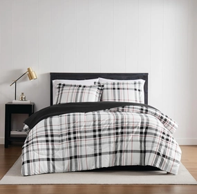 London Fog Charlotte Plaid Comforter Set Multiple Polyester 3-Piece Full/Queen Comforter Set, Plaid Themed, for Men and Women, Oeko-TEX Certified Confidence