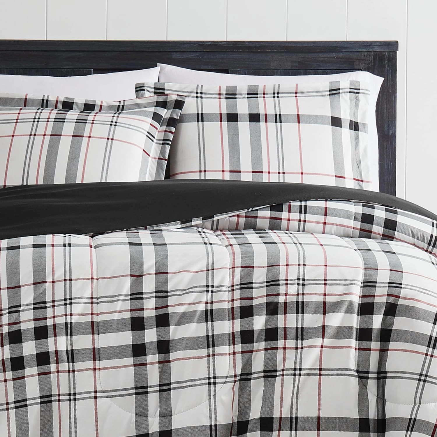 London Fog Charlotte Plaid Comforter Set Multiple Polyester 3-Piece Full/Queen Comforter Set, Plaid Themed, for Men and Women, Oeko-TEX Certified Confidence