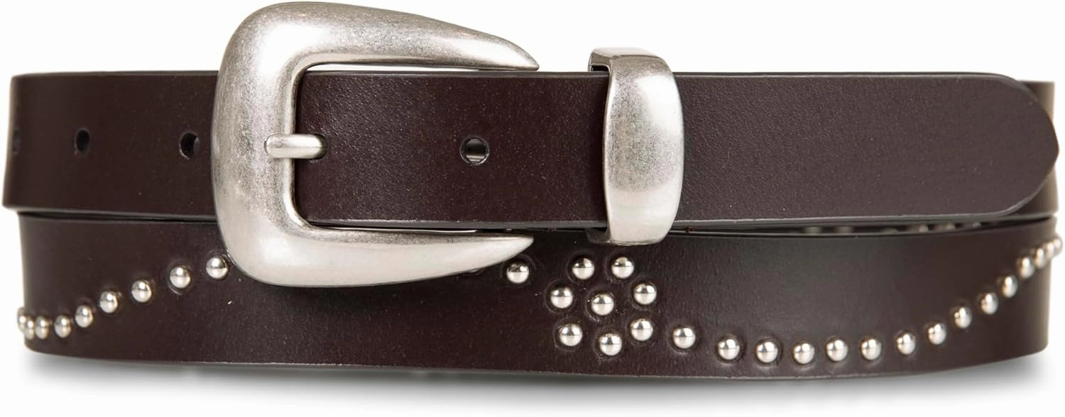 Lucky Brand Women's Western-Inspired Leather Belt | Classic | American Heritage | Casual | Vintage | Cowboy